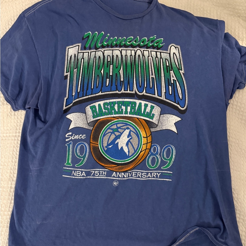Minnesota Timberwolves Blue Graphic T-Shirt